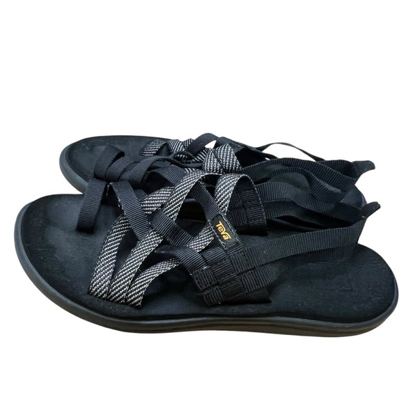 Teva Women's Voya Strappy Sandals Black - Size 9 - Picture 1 of 7